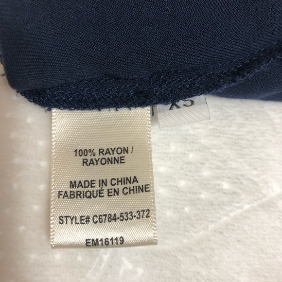 Cloth and Stone Navy Blue V-Neck Dress - Picture 6 of 6